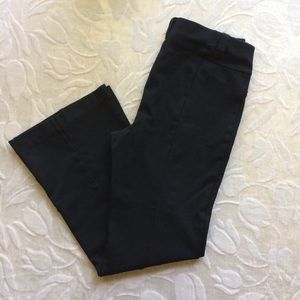 Black comfy slacks trousers pants wide leg size 12